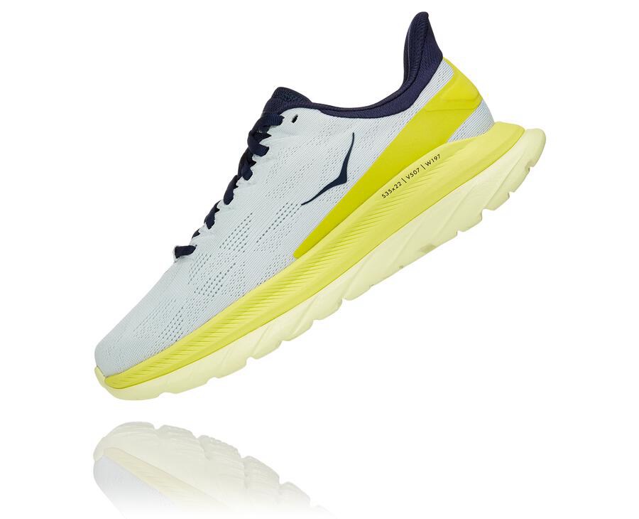 Running Shoes Womens - Hoka One One Mach 4 - White - ITXULEF-76